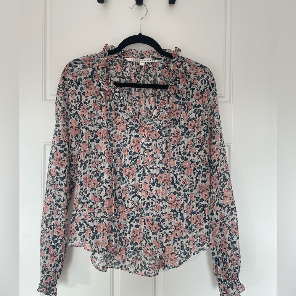 Veronica Beard Floral Blouse
